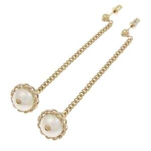 Chanel Cc Logo Earrings Gold-Tone Metal #256752C10B
